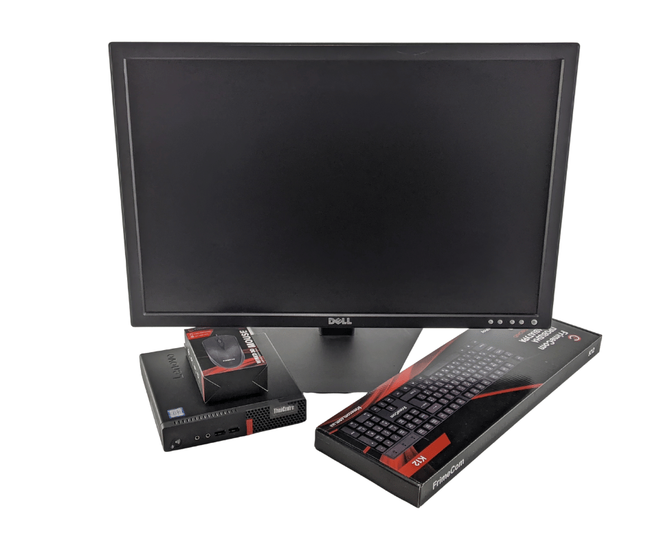 Lenovo Thinkcentre M710q Tiny Nettop Core i5-7500T + 24" TFT IPS - фото 1