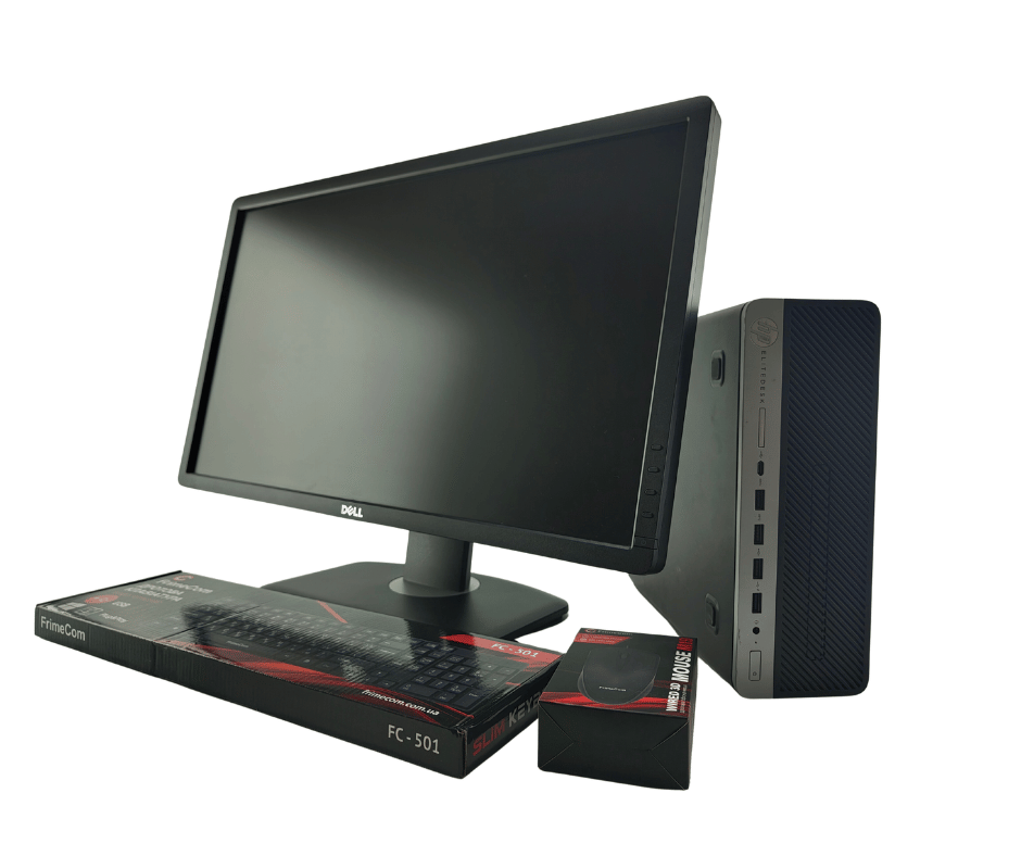 HP EliteDesk 705 G4 SFF AMD Ryzen™ 5 2400G + 24" TFT - фото 1