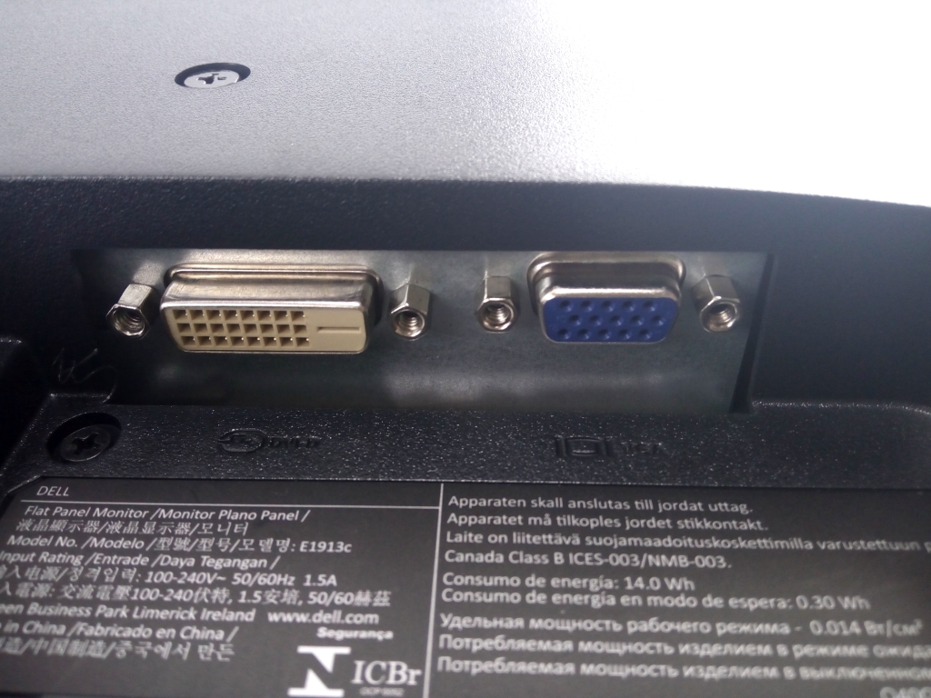 19" Dell E1913c 1440 х 900 TN 16:10 - фото 3